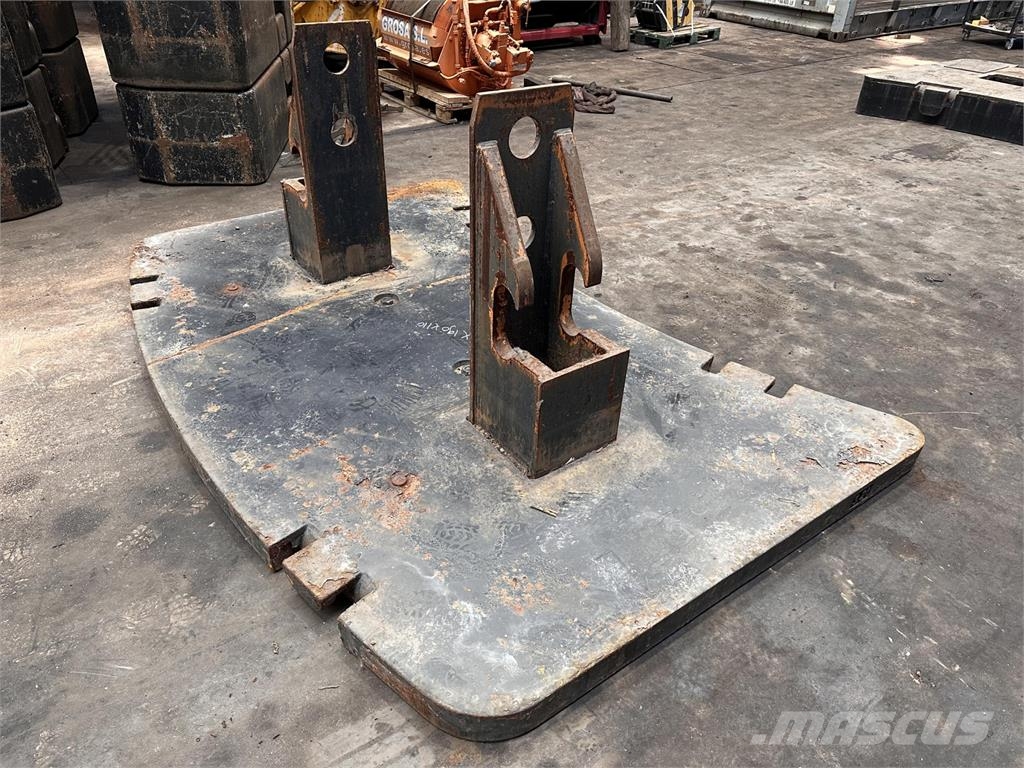 Krupp KMK 5160 counterweight 3,2 ton Krandele og udstyr
