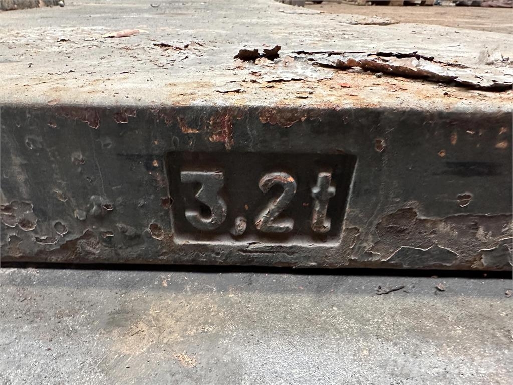 Krupp KMK 5160 counterweight 3,2 ton Krandele og udstyr