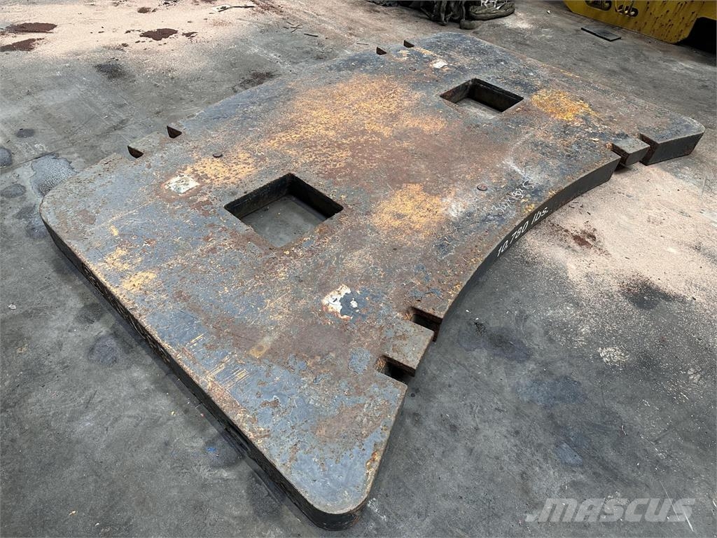 Krupp KMK 5160 counterweight 4,9 ton Części do dźwigów oraz wyposażenie