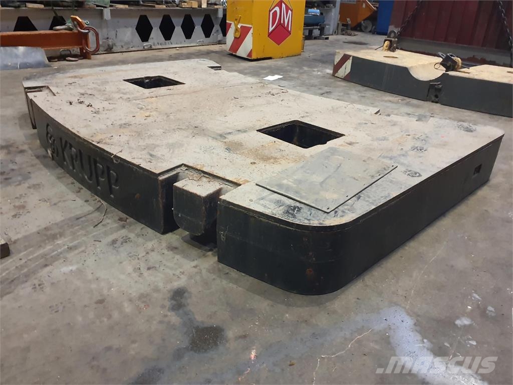 Krupp KMK 5160 counterweight 9,5t Delovi i oprema za kran