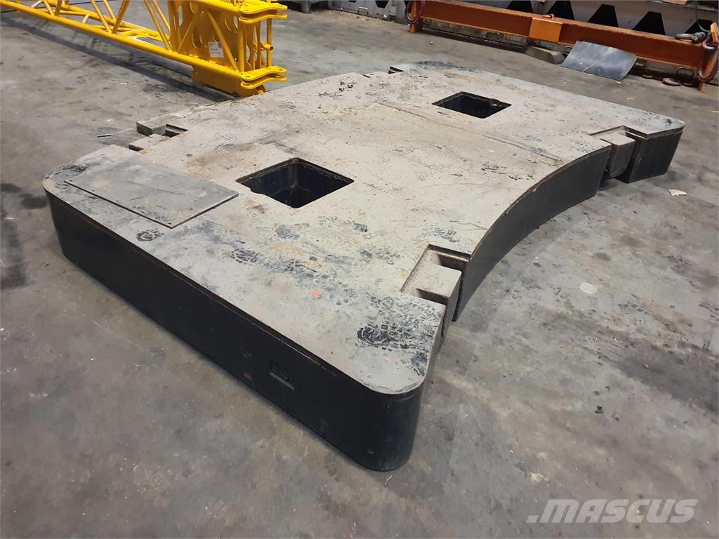 Krupp KMK 5160 counterweight 9,5t Delovi i oprema za kran