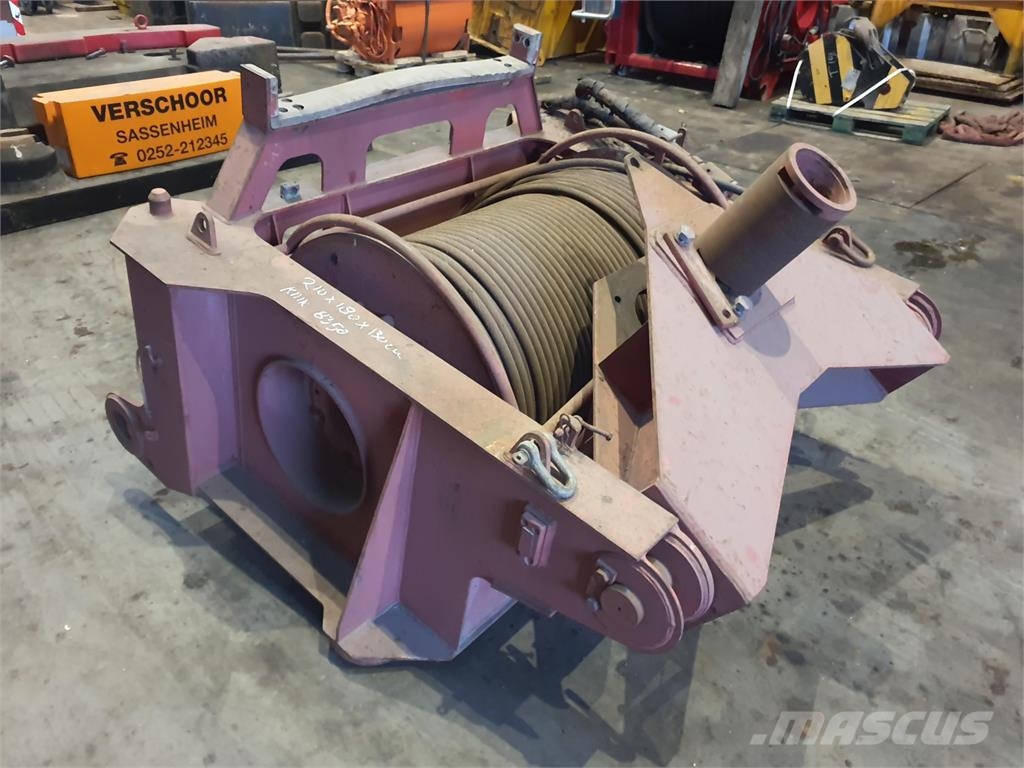 Krupp KMK 8350 2nd winch Krandele og udstyr