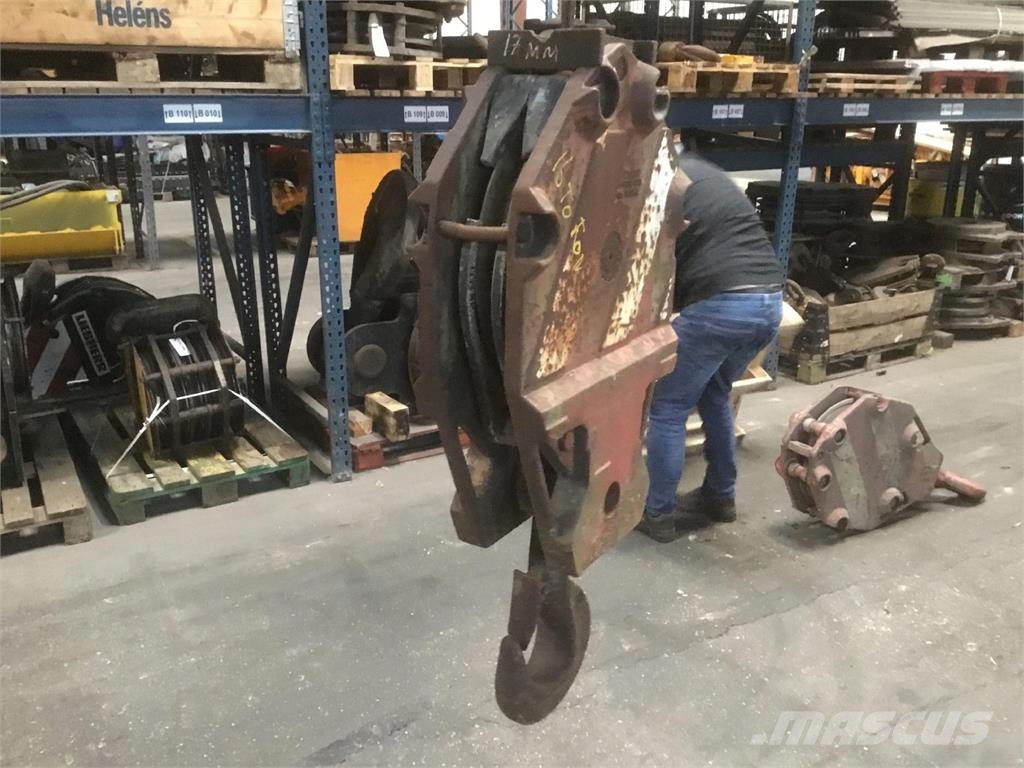 Liebherr Hookblock 17mm 1 sheave 16t Kranar, delar och tillbehör
