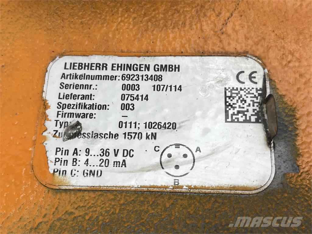 Liebherr LG 1550 tension load cell 起重機組件和設備