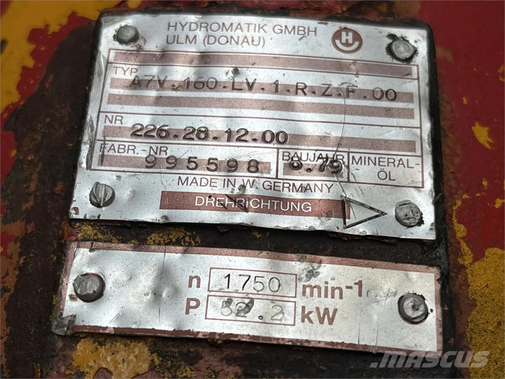 Liebherr LT 1200 hydro pump combination Vinç parçalari