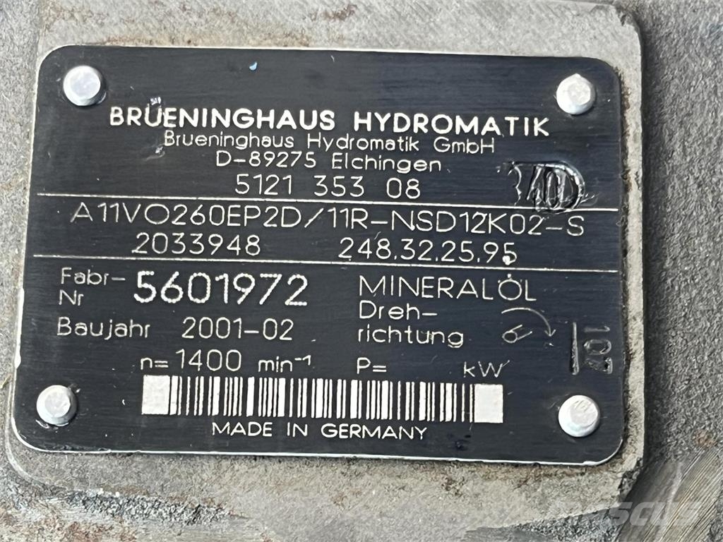Liebherr LTM 1060-2 pump rebuild Peças e equipamento de gruas