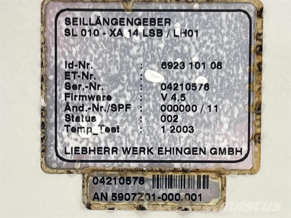 Liebherr LTM 1060/2 rope length indicator Части и оборудване за кранове
