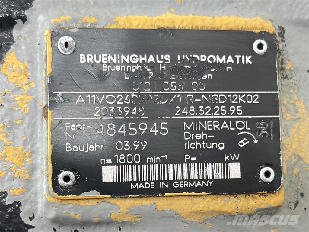 Liebherr LTM 1060-2 variable pump A11VO Части и оборудване за кранове