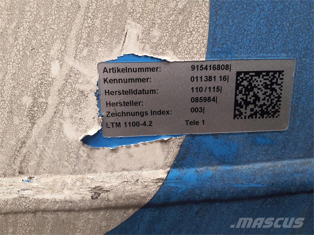 Liebherr LTM 1100-4.2 telescopic section 1 Части и оборудване за кранове
