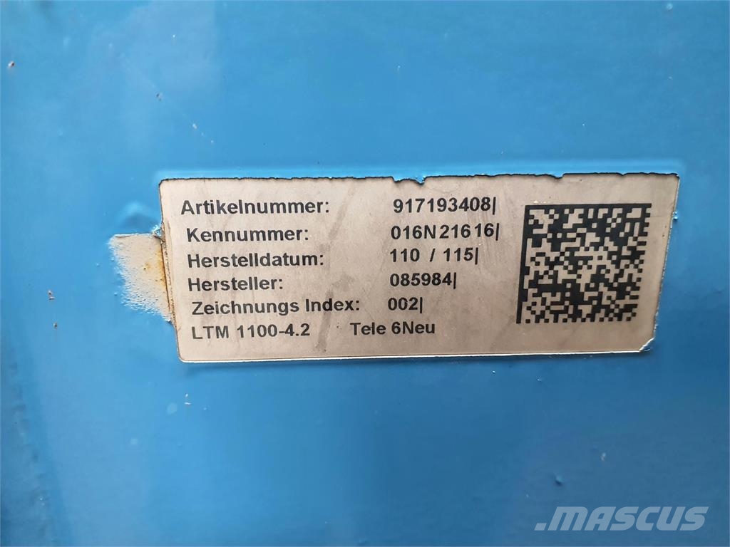 Liebherr LTM 1100-4.2 telescopic section 6 Части и оборудване за кранове
