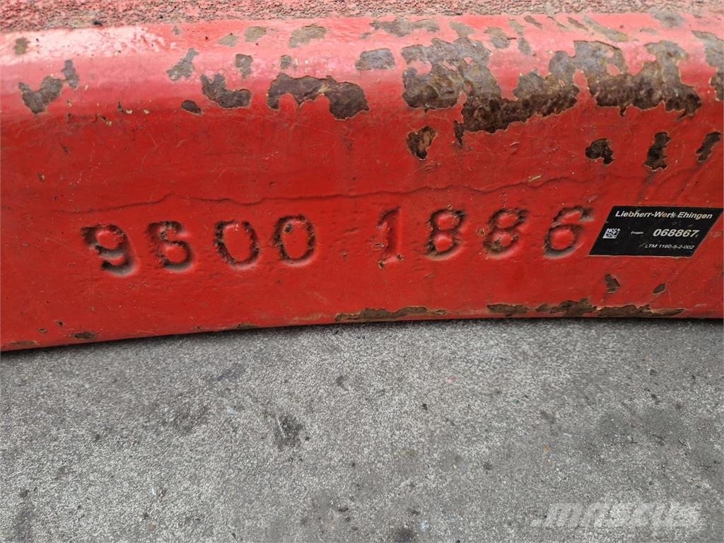 Liebherr LTM 1160-5.2 counterweight 10 ton Запчасти для кранов