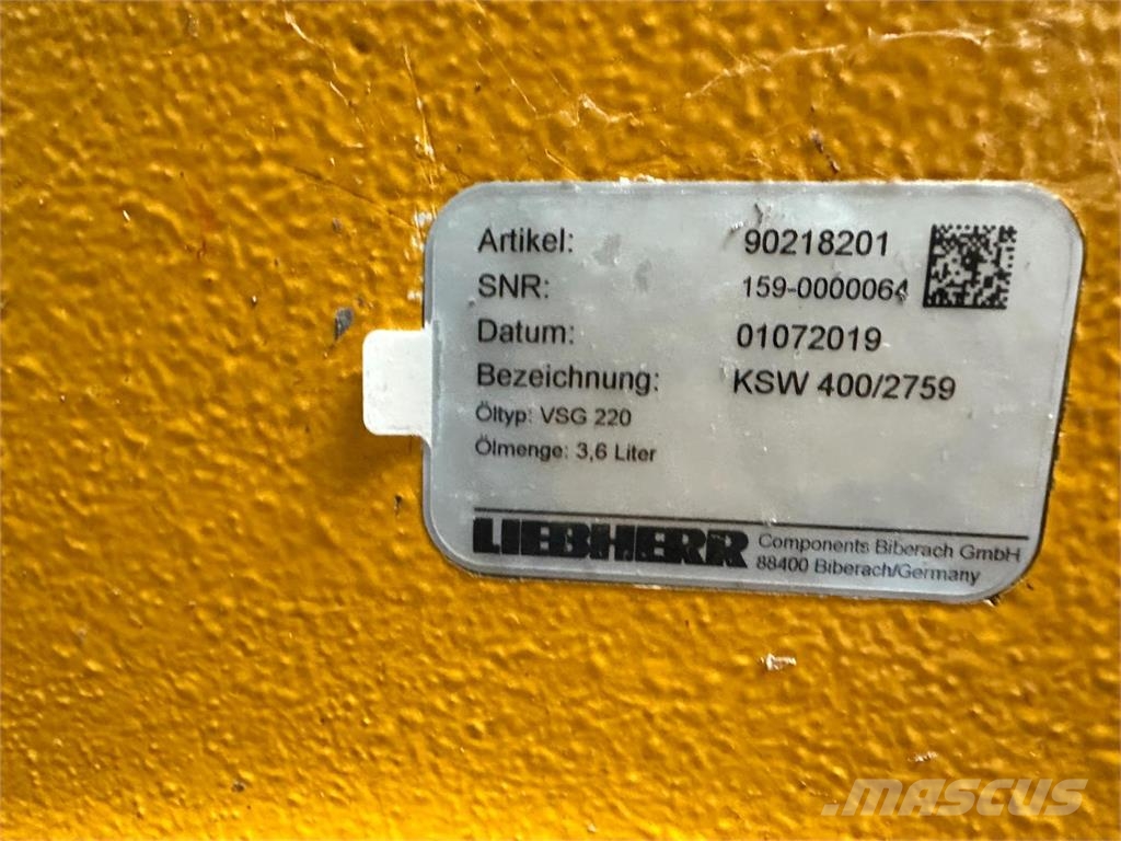 Liebherr LTM 1230-5.1 main winch Rezervni deli in oprema za dvigala