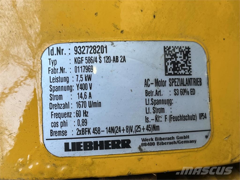 Liebherr MK 100 slew motor Vinç parçalari