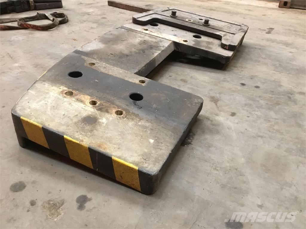 PPM 400 ATT counterweight 1,6 ton 起重机配件设备