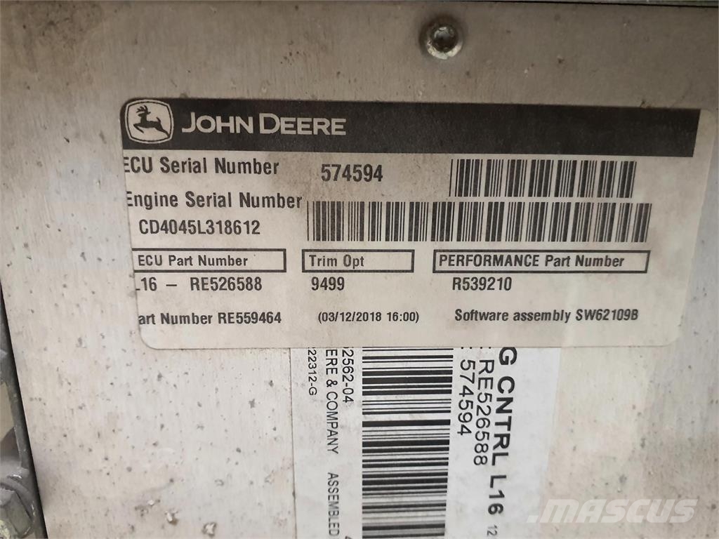 Spierings SK 1265-AT6 upper engine John Deere 4045HFG82 Motorlar