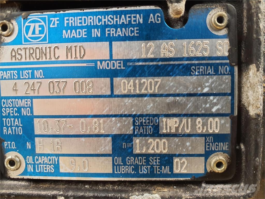 Terex challenger 3160 Gearbox ZF astronic MID 12 AS 1625 Transmissie