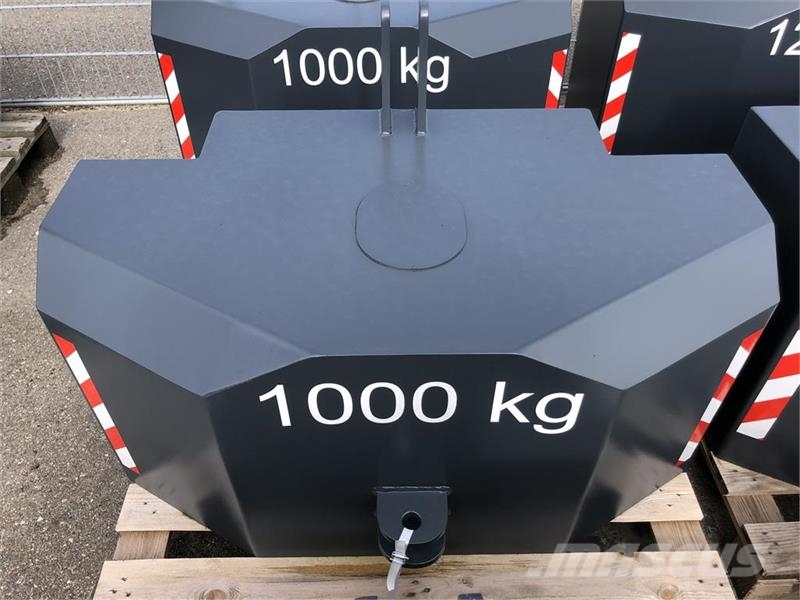  - - - 1000 kg vægtklods Contrapeso delantero
