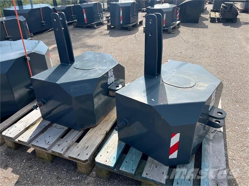 - - - 400 kg vægtklods Front lodd