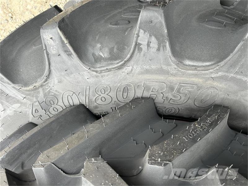 BKT 480/80R50 + 480/70R34 - stilbare fælge. NYE sæt ti Gume, točkovi i felne