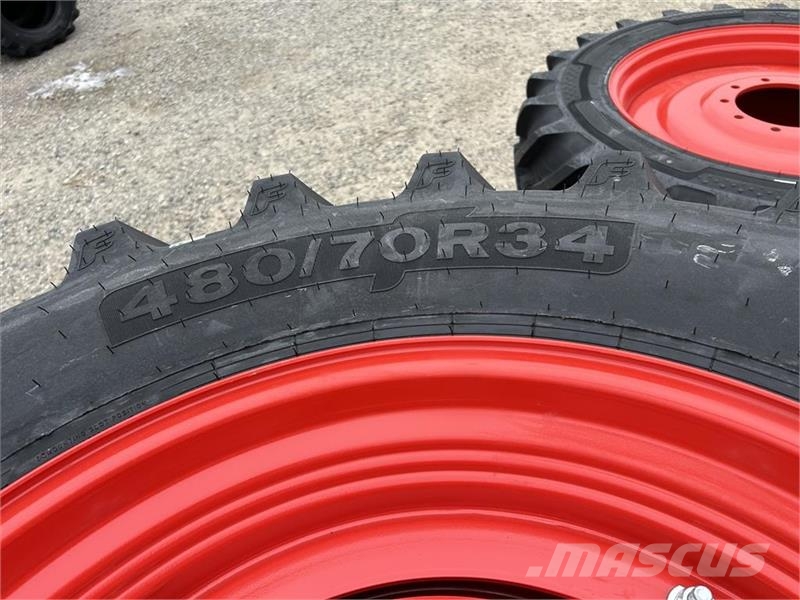 BKT 480/80R50 + 480/70R34 - stilbare fælge. NYE sæt ti Gume, točkovi i felne
