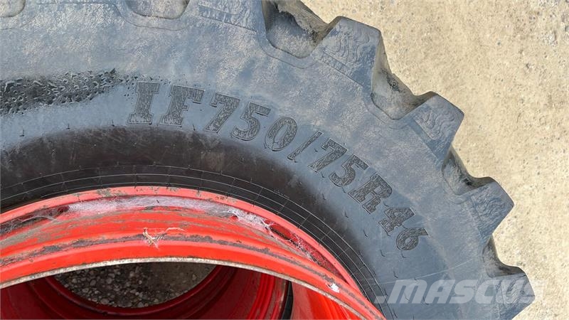 BKT 750/75R46 +  650/65R38 IF / VF Dekk, hjul og felger