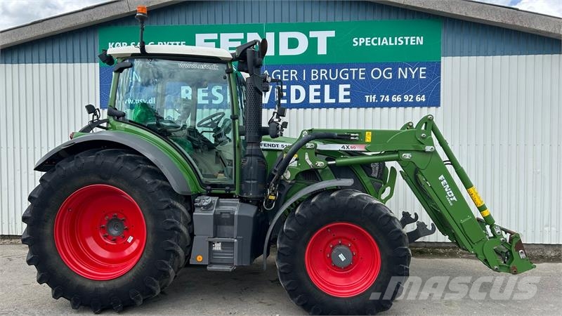Fendt 516 Vario S4 Power Plus  Med Fendt Frontlæsser 4x8 الجرارات