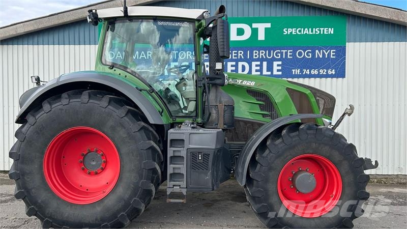 Fendt 828 Vario S4 Profi Plus Med Front PTO Traktory