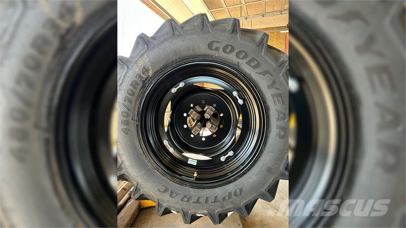 Goodyear 480/80R50 + 480/70R34 - stilbare fælge. 輪胎、車輪和輪圈
