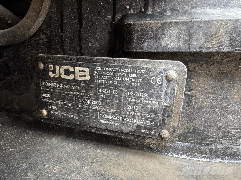 JCB 48Z Minigraafmachines < 7t