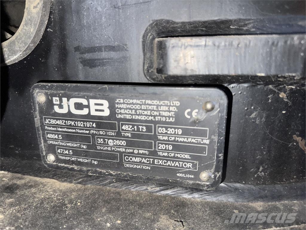 JCB 48Z Minigraafmachines < 7t
