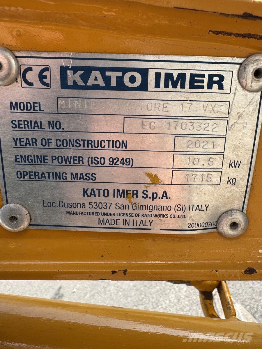 Kato 17VXE Miniescavatori