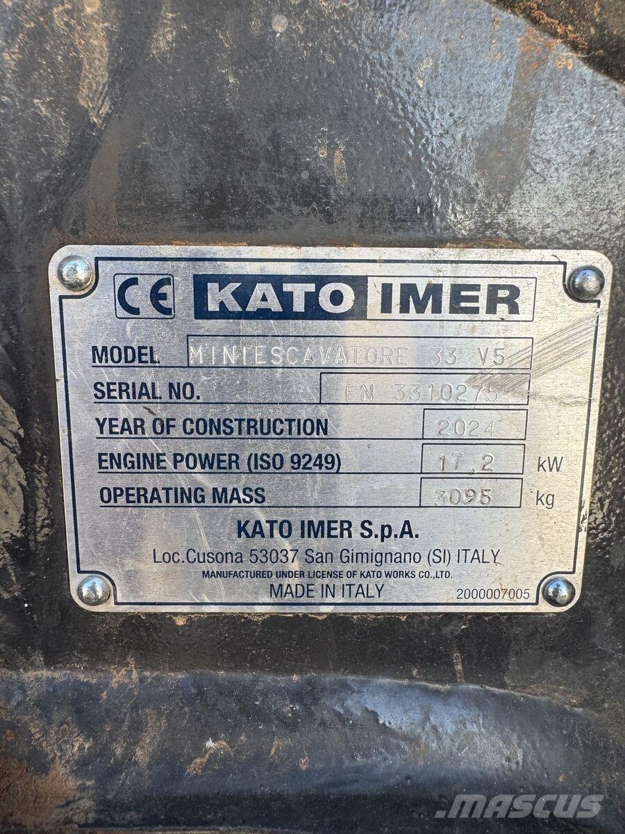 Kato 33V5 Miniescavatori