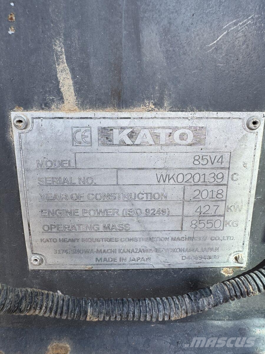 Kato 85v4 Excavadoras 7t - 12t