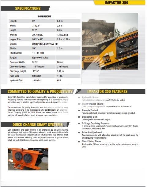 Arjes IMPAKTOR 250 Waste / industry handlers