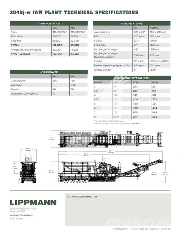 Lippmann 3048J-W 破碎机