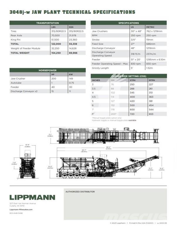 Lippmann 3048J-W Trituradoras