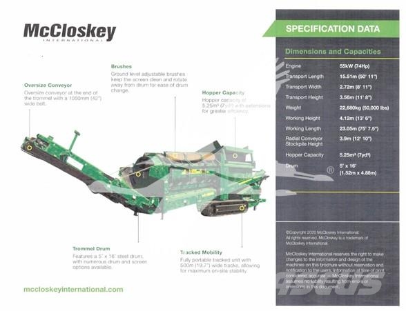 McCloskey 516R-T Screeners
