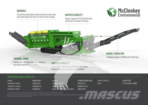 McCloskey 516R-T 振动筛