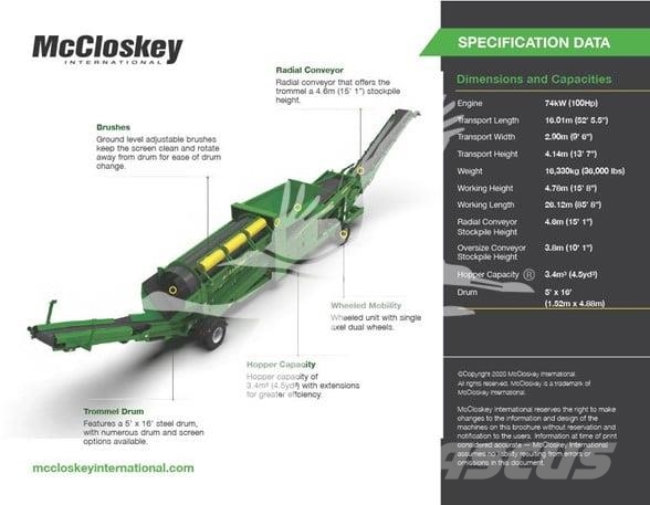McCloskey 516RE غرابيل