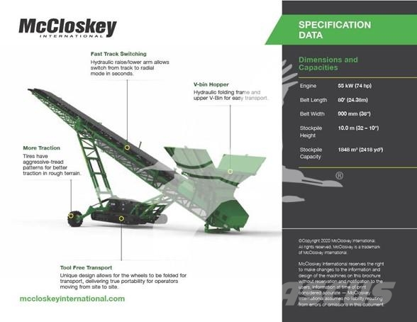 McCloskey ST80TV Конвейеры