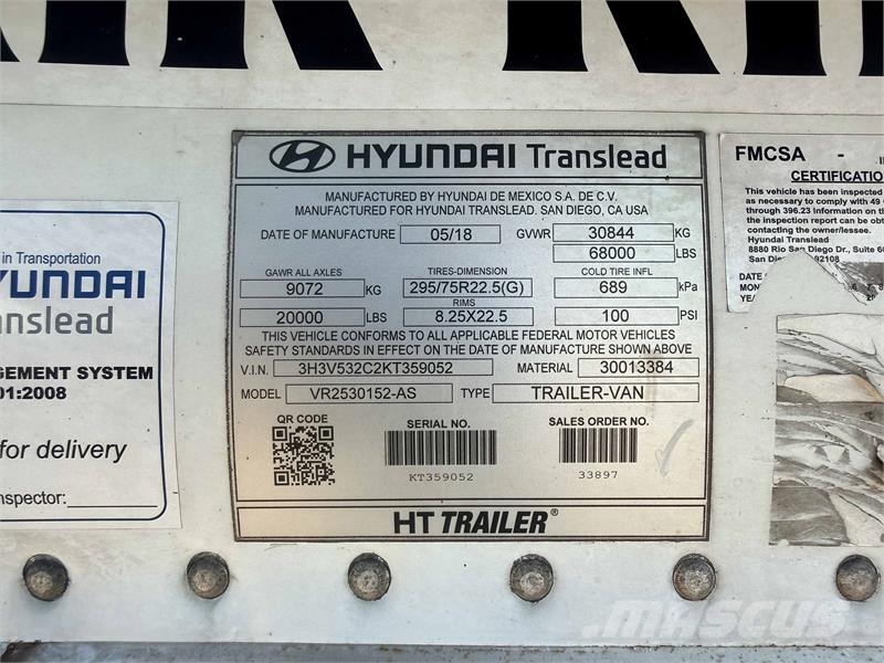 Hyundai HY-REF نصف مقطورات بدرجة حرارة قابلة للضبط