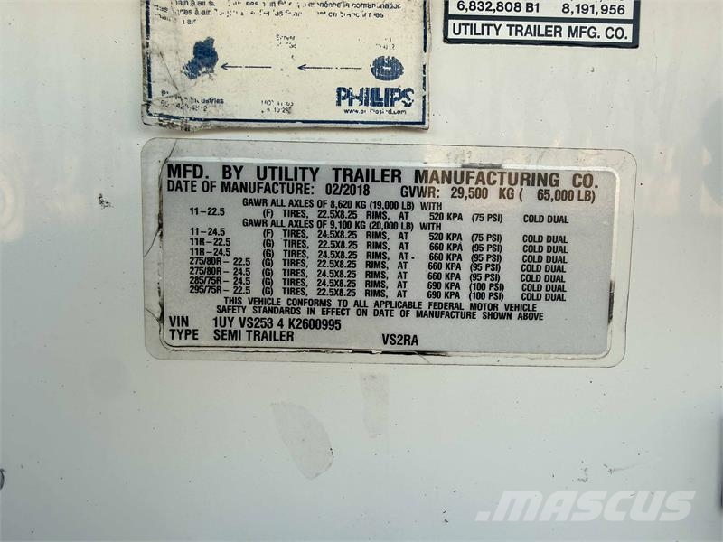 Utility VS2RA Semirremolques de temperatura controlada