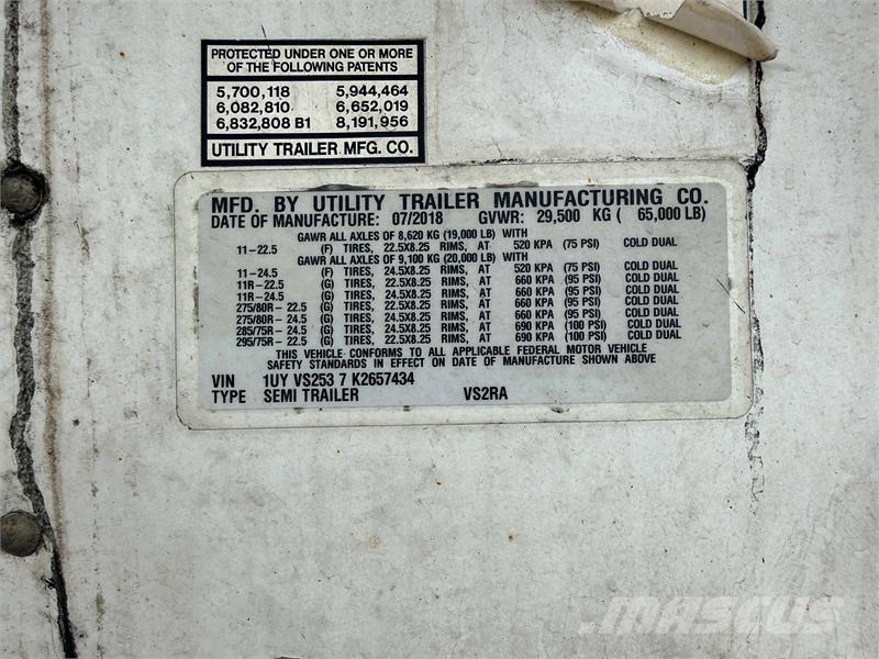 Utility VS2RA Kühlauflieger