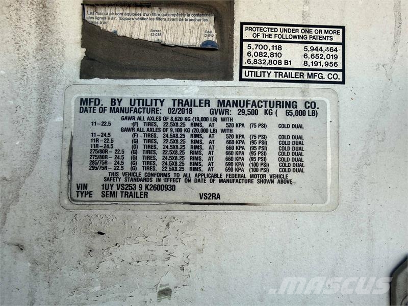 Utility VS2RA Kühlauflieger