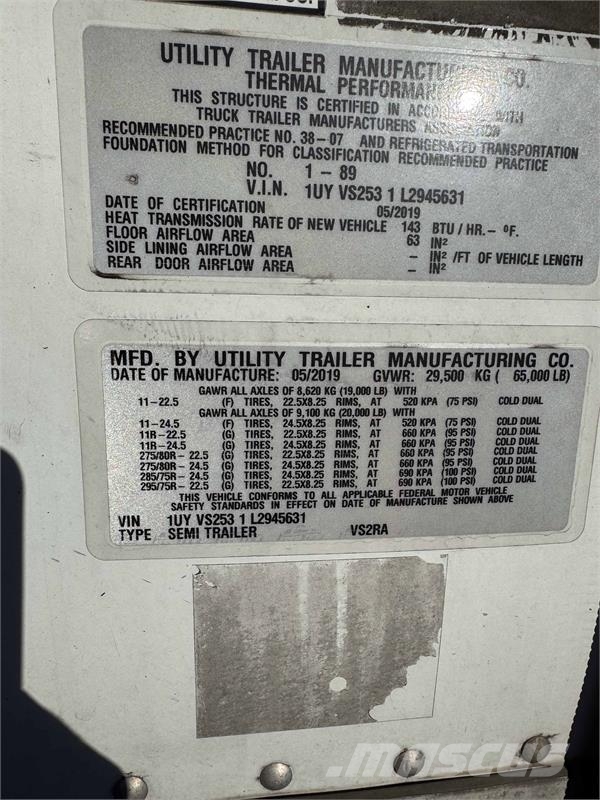 Utility VS2RA Semi-remorci cu temperatura controlata