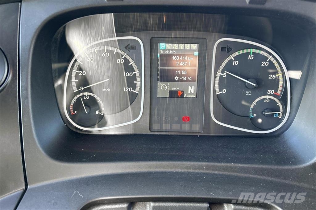 Mercedes-Benz Atego 1224L Fokor 6,2m Ksa-umpikori, PL-nostin Skriňová nadstavba