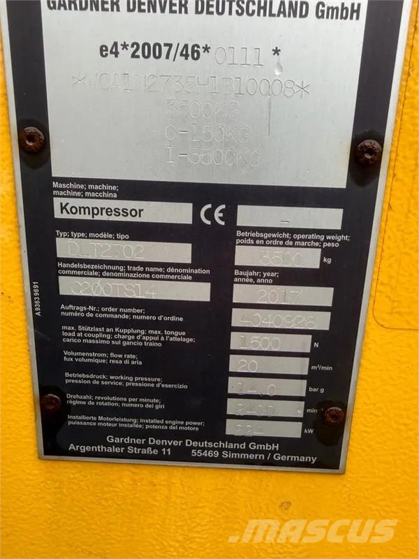 Compair C200 TS-14 Kompressor Diger