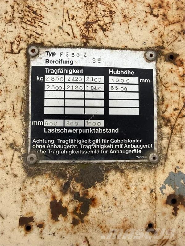Komatsu FG 35 Z Stapler Gas Gradbeništvo - drugo