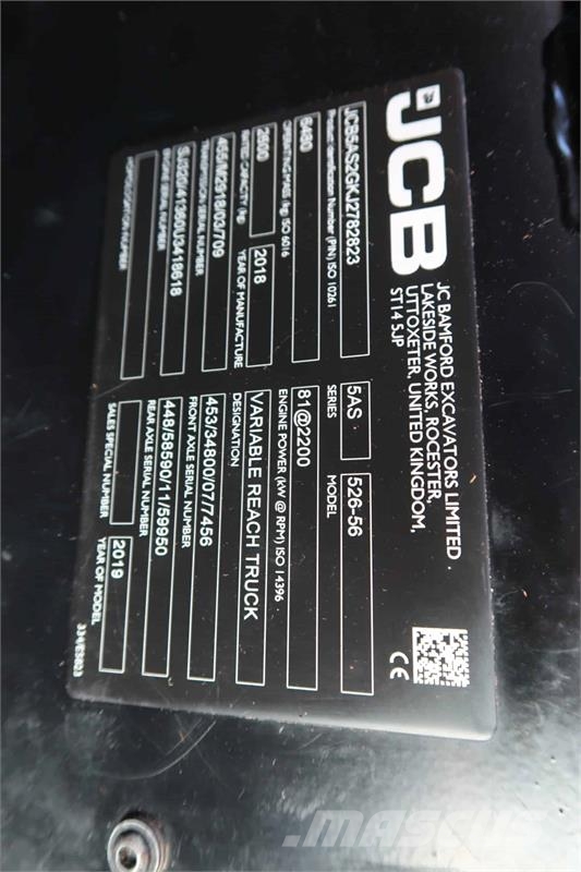 JCB 526-56 Agri Plus Teleszkópos mezőgazdasági rakodók