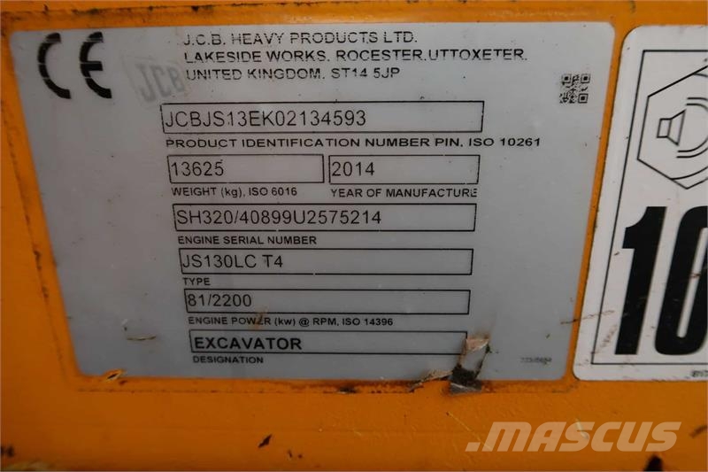 JCB JS 130LC Crawler excavators